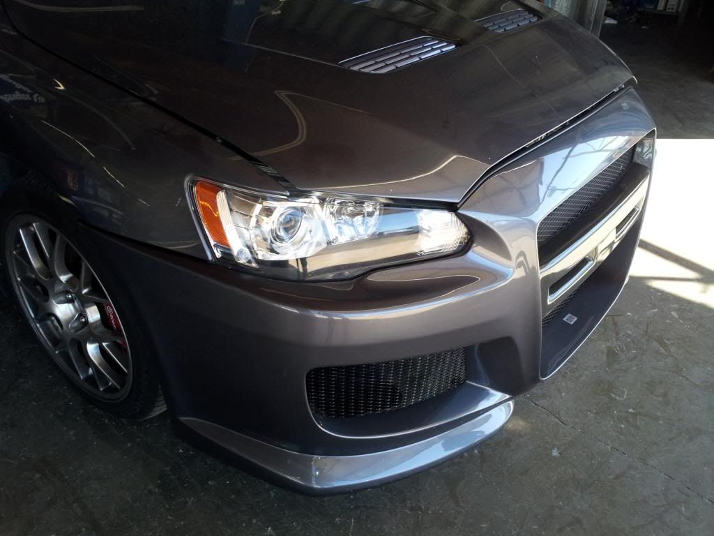 Chargespeed front bumper w/ carbon center Mitsubishi